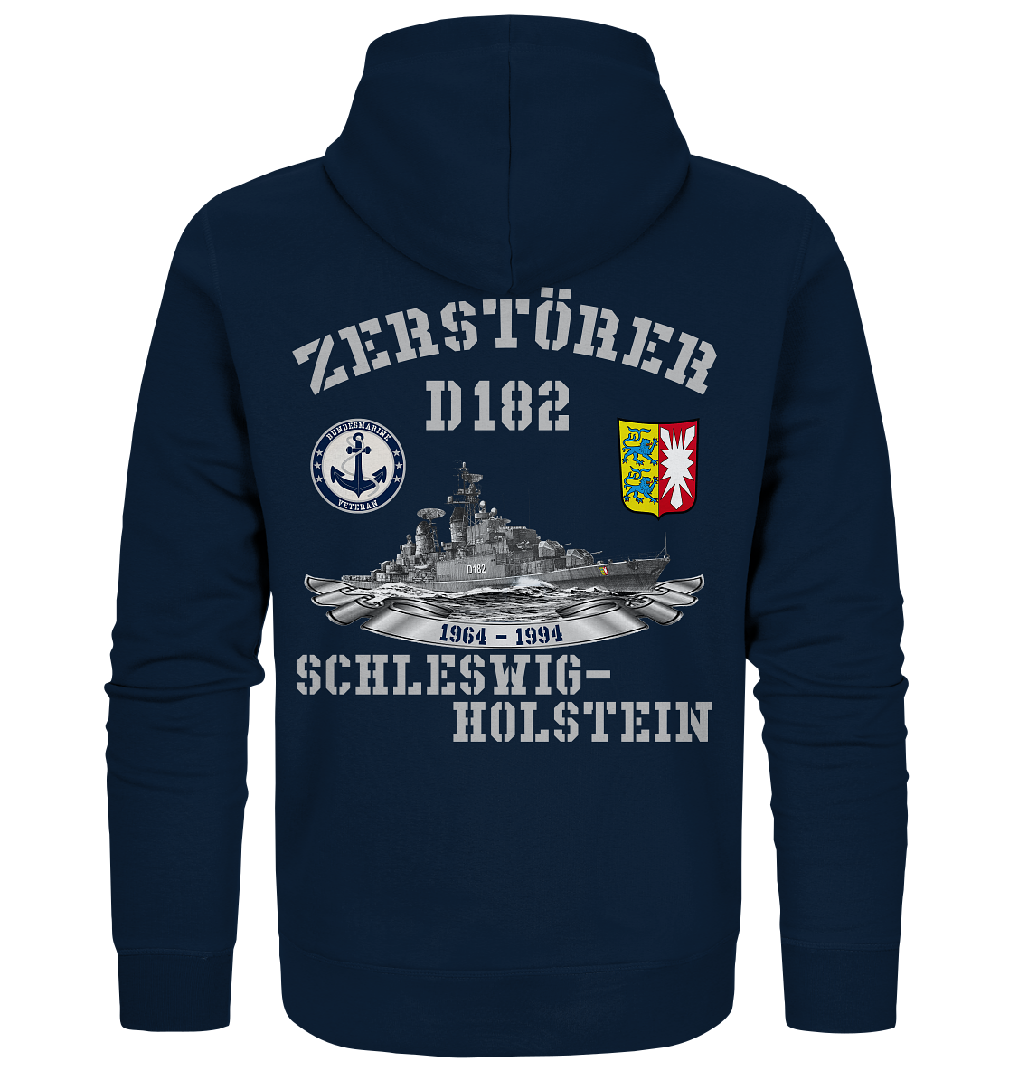 2. ZG Zerstörer D182 SCHLESWIG-HOLSTEIN; beidseitiger Druck - Organic Zipper