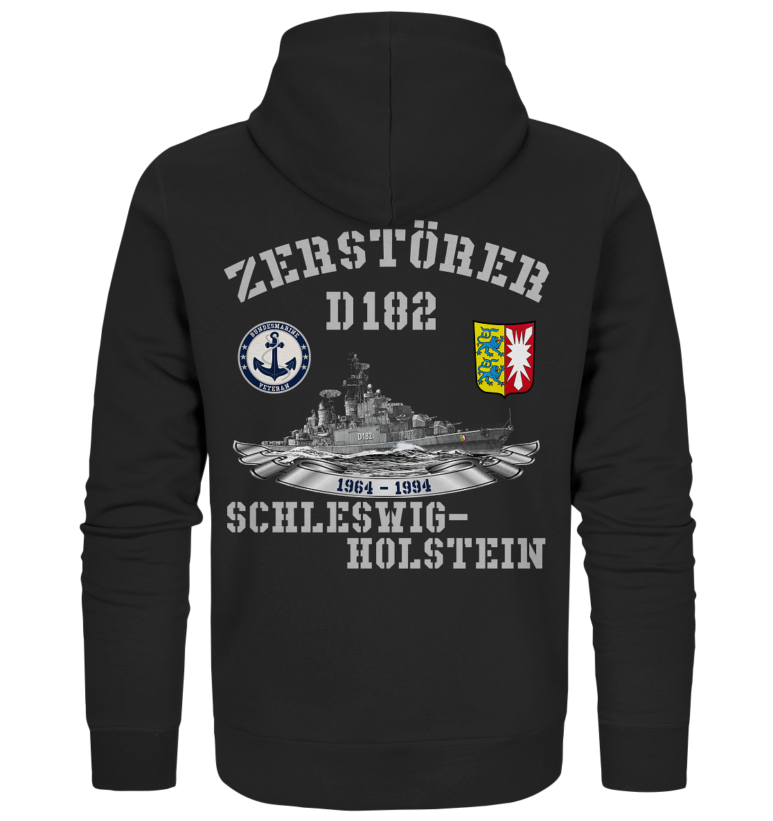 2. ZG Zerstörer D182 SCHLESWIG-HOLSTEIN; beidseitiger Druck - Organic Zipper