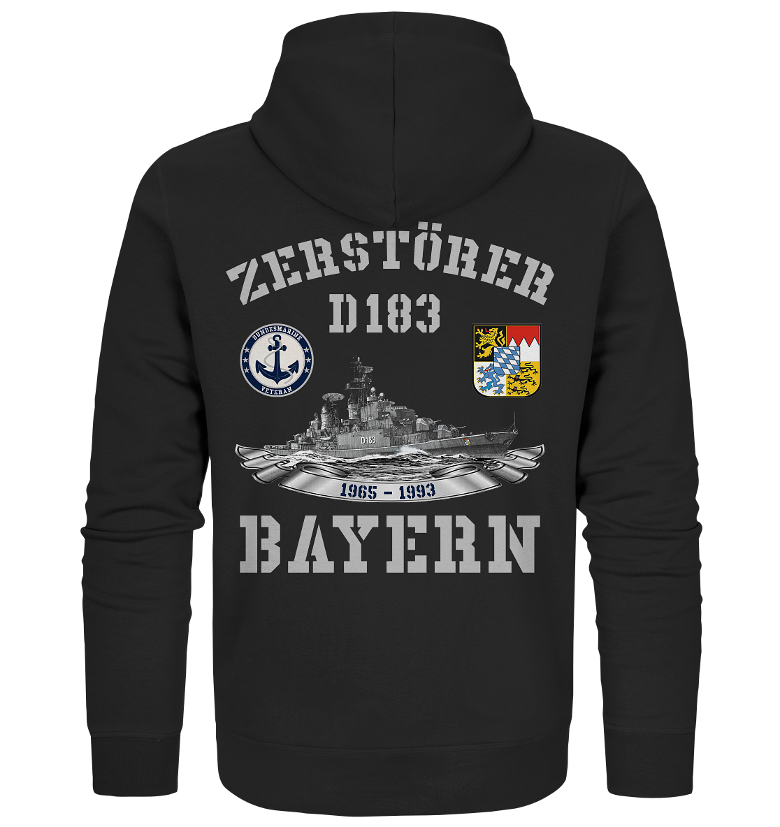 2. ZG Zerstörer D183 BAYERN; beidseitiger Druck - Organic Zipper