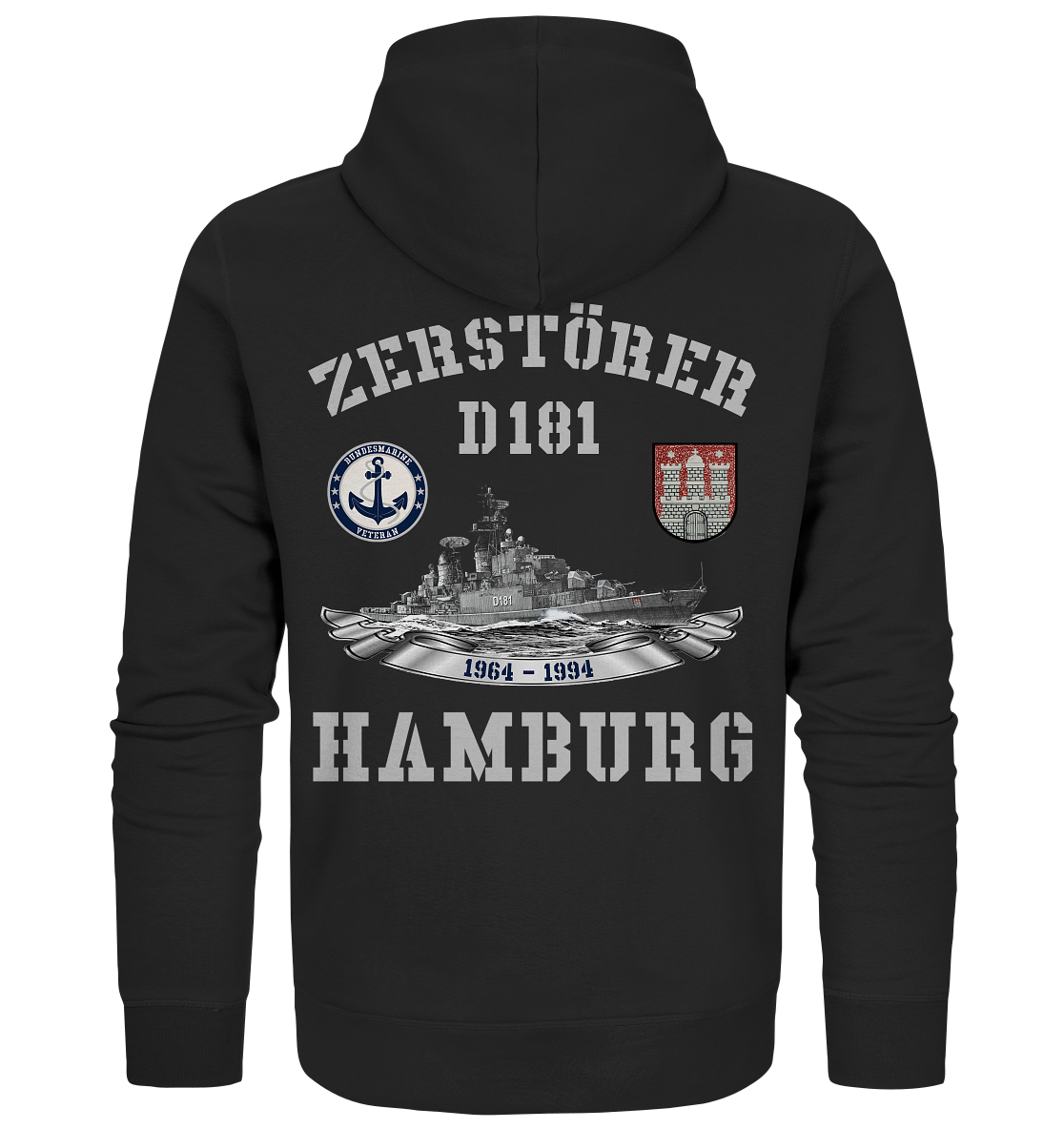 2. ZG Zerstörer D181 HAMBURG; beidseitiger Druck - Organic Zipper