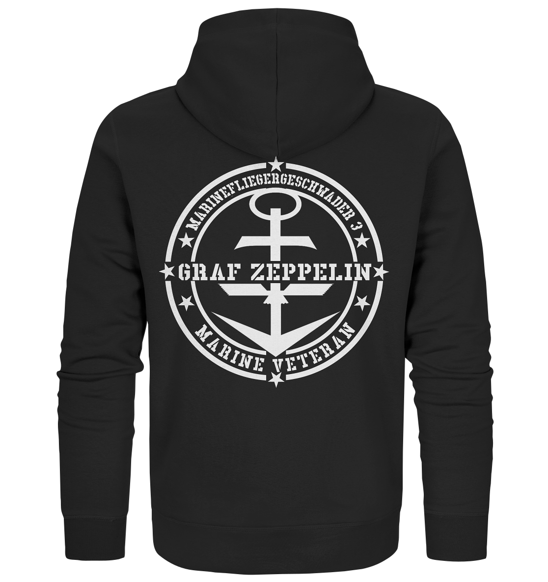 Marinefliegergeschwader 3 Marine Veteran Rückendruck - Organic Kapuzenjacke