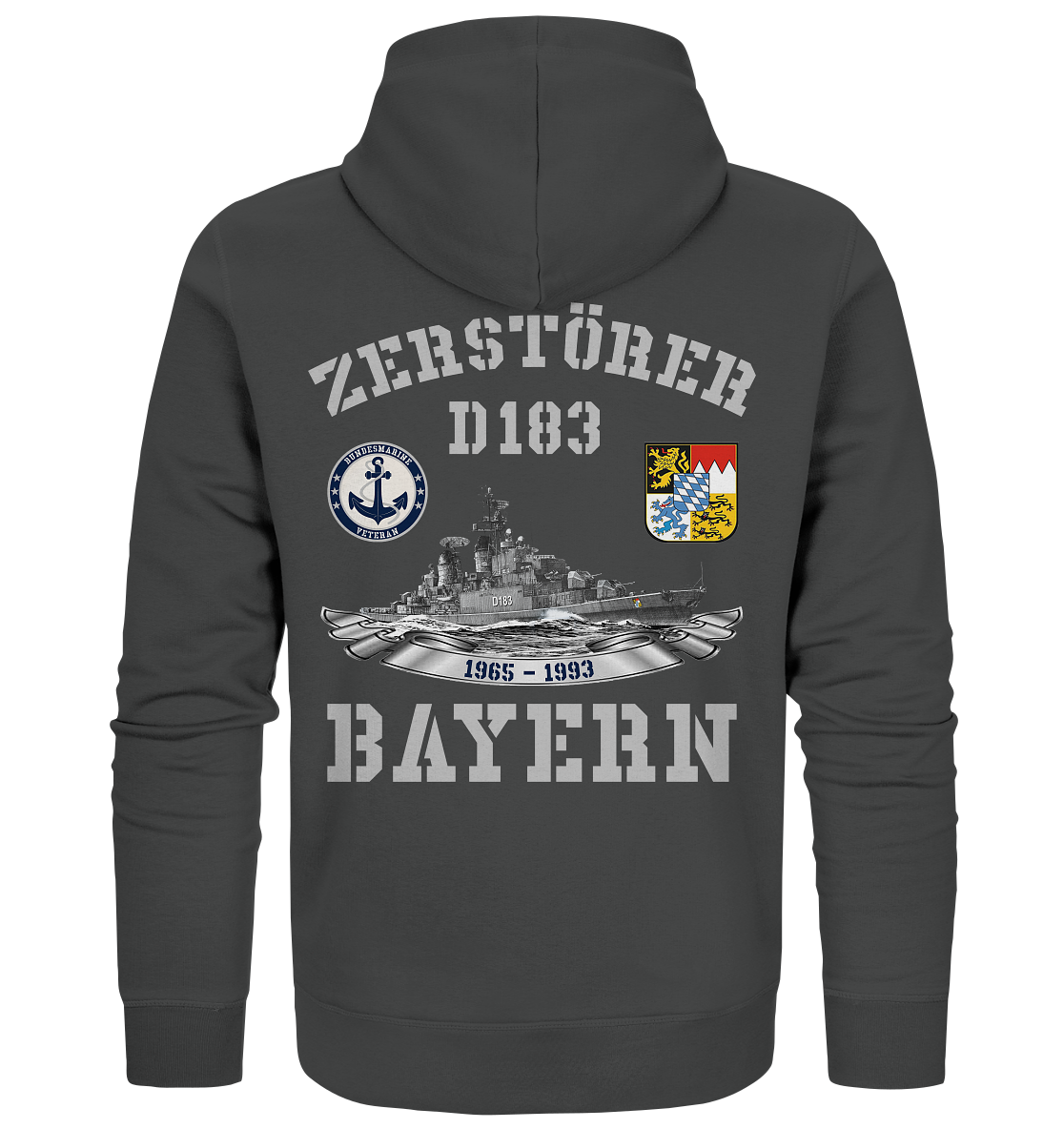 2. ZG Zerstörer D183 BAYERN; beidseitiger Druck - Organic Zipper