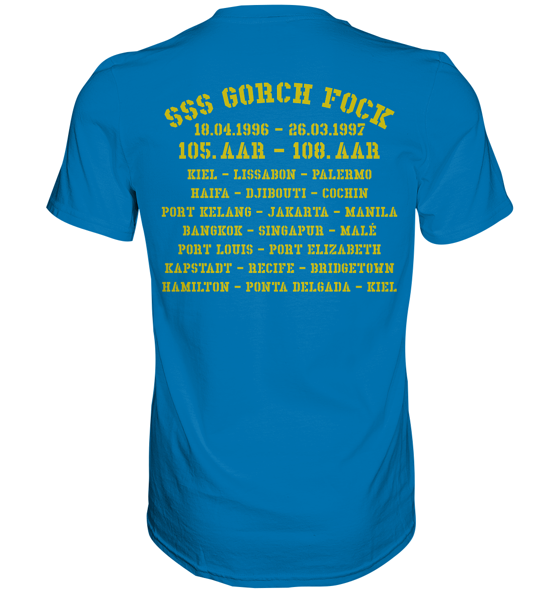 SSS GORCH FOCK 105.-108. AAR beidseitiger Druck - Premium Shirt