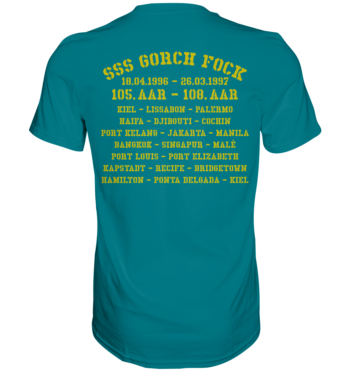 SSS GORCH FOCK 105.-108. AAR beidseitiger Druck - Premium Shirt