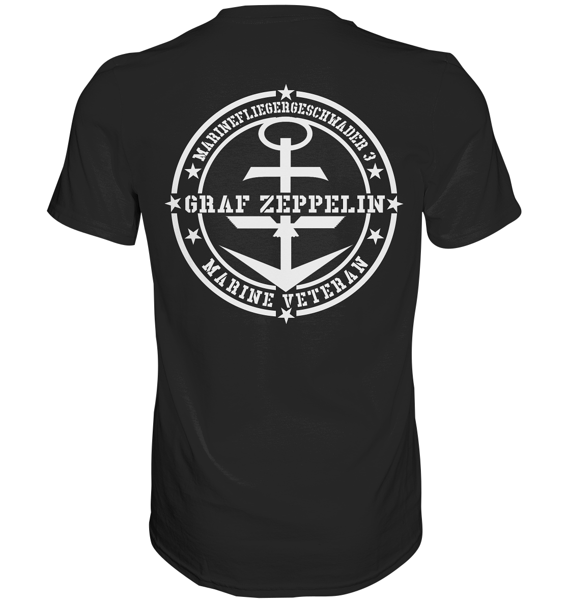 Marinefliegergeschwader 3 Marine Veteran Rückendruck - Premium Shirt