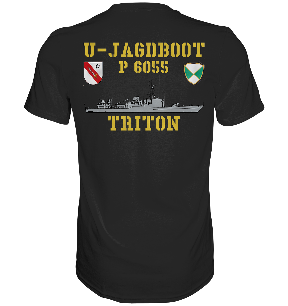 U-Jagdboot P6055 TRITON beidseitiger Druck - Premium Shirt