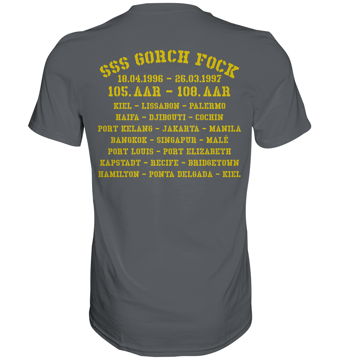 SSS GORCH FOCK 105.-108. AAR beidseitiger Druck - Premium Shirt