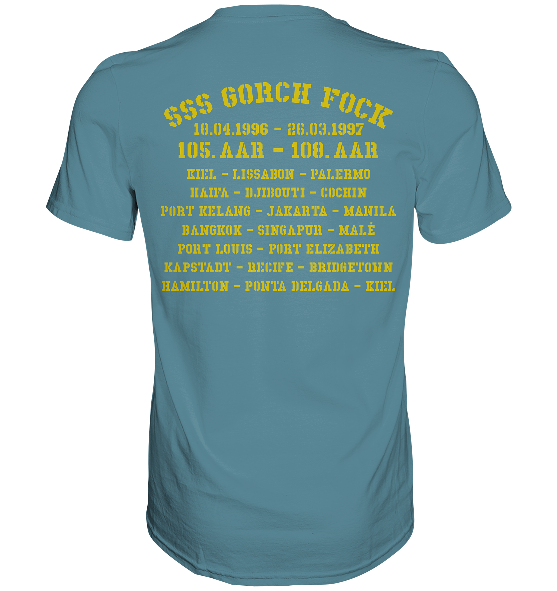 SSS GORCH FOCK 105.-108. AAR beidseitiger Druck - Premium Shirt