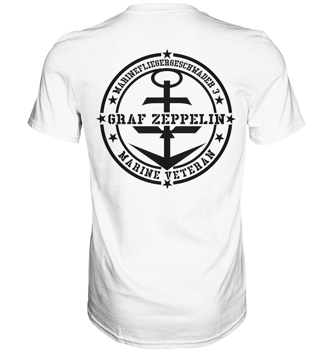 Marinefliegergeschwader 3 Marine Veteran Rückendruck - Premium Shirt