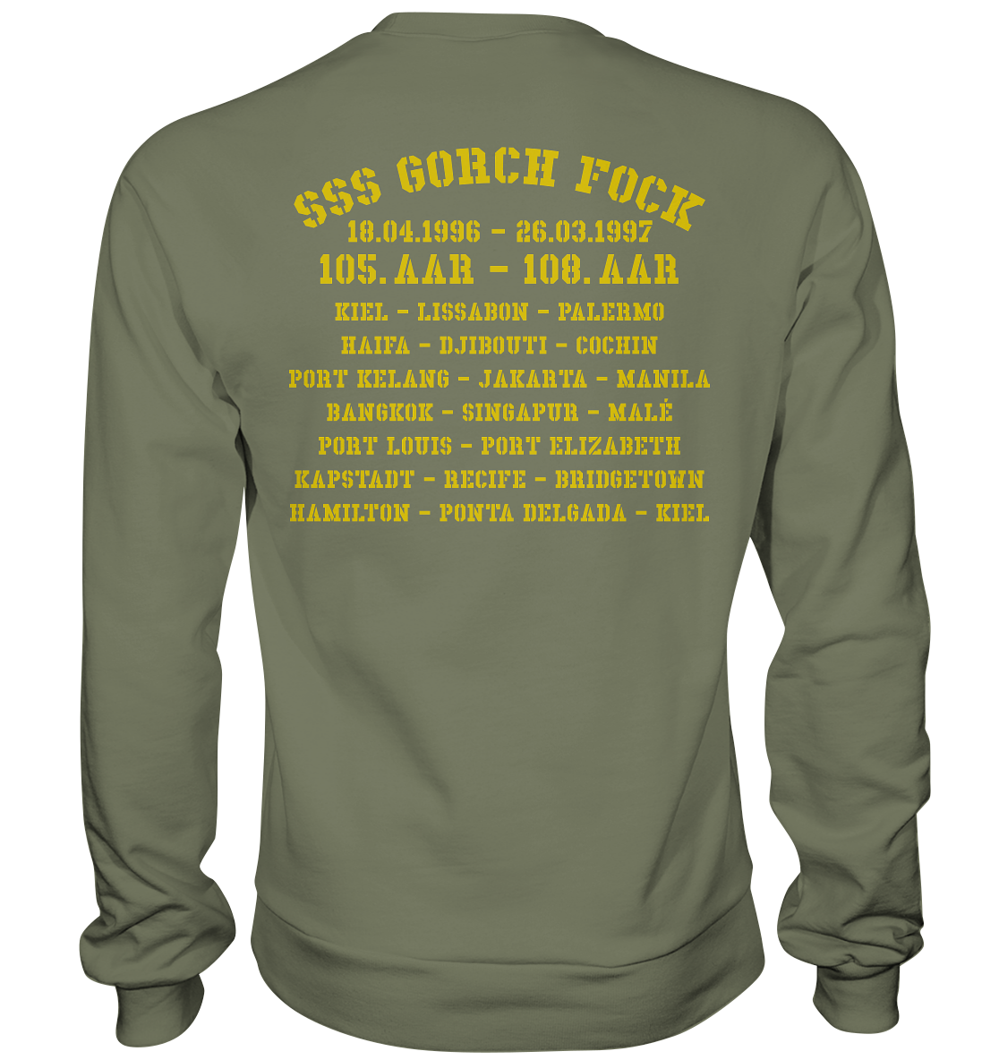 SSS GORCH FOCK 105.-108. AAR beidseitiger Druck - Premium Sweatshirt