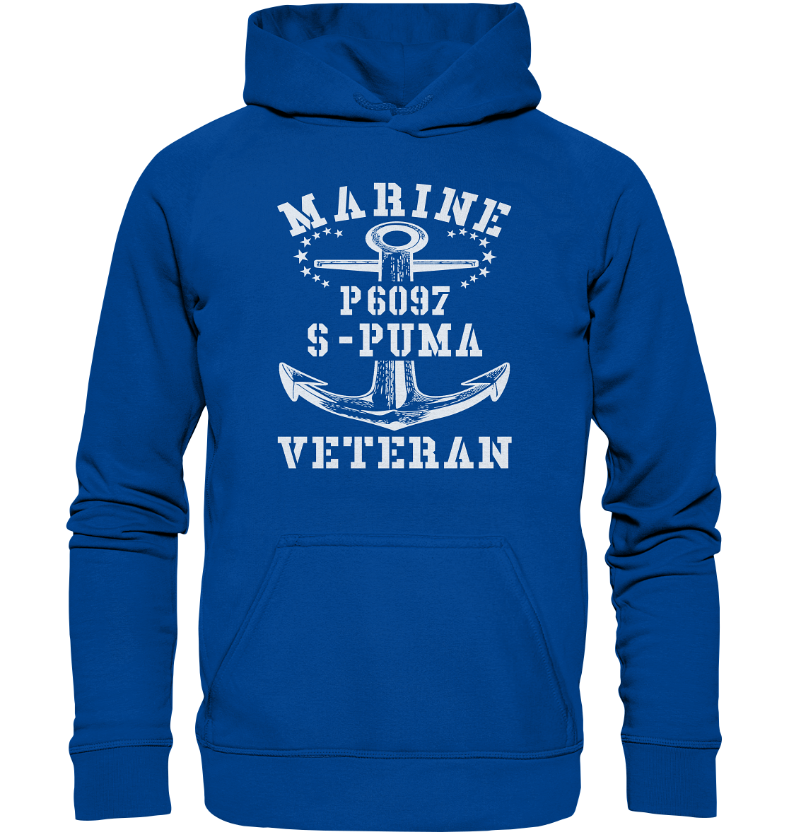 P6097 S-PUMA Marine Veteran - Basic Unisex Hoodie