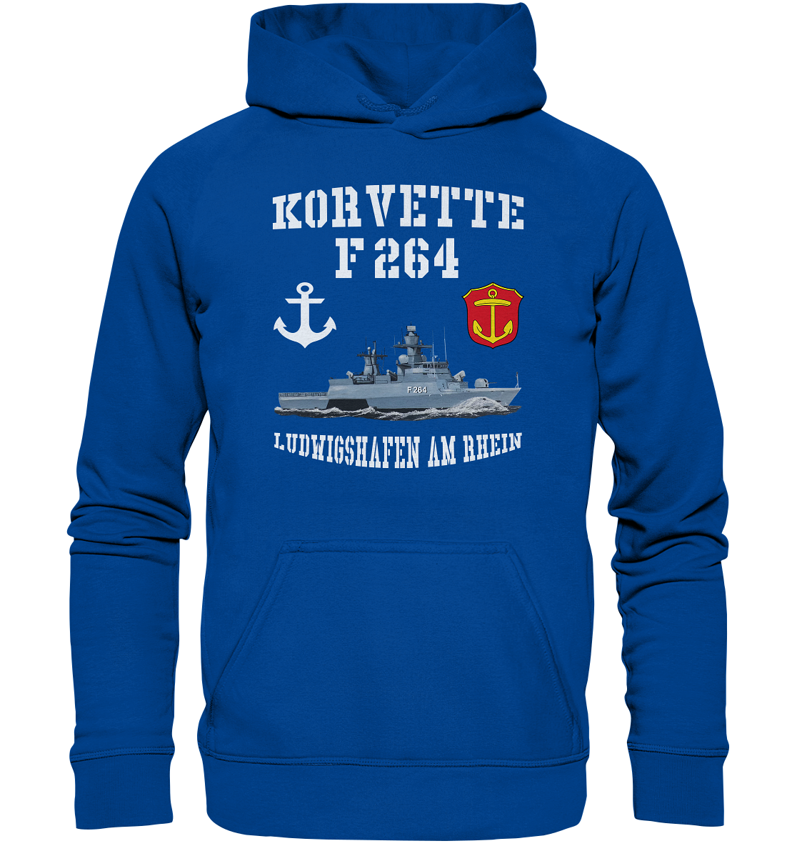 Korvette F264 LUDWIGSHAFEN AM RHEIN Anker - Basic Unisex Hoodie