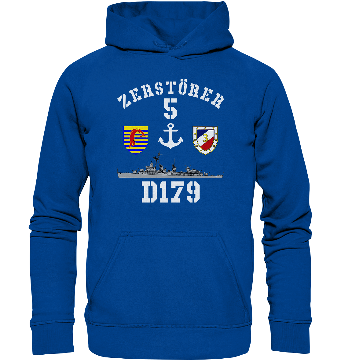 D179 ZERSTÖRER 5 Anker - Basic Unisex Hoodie