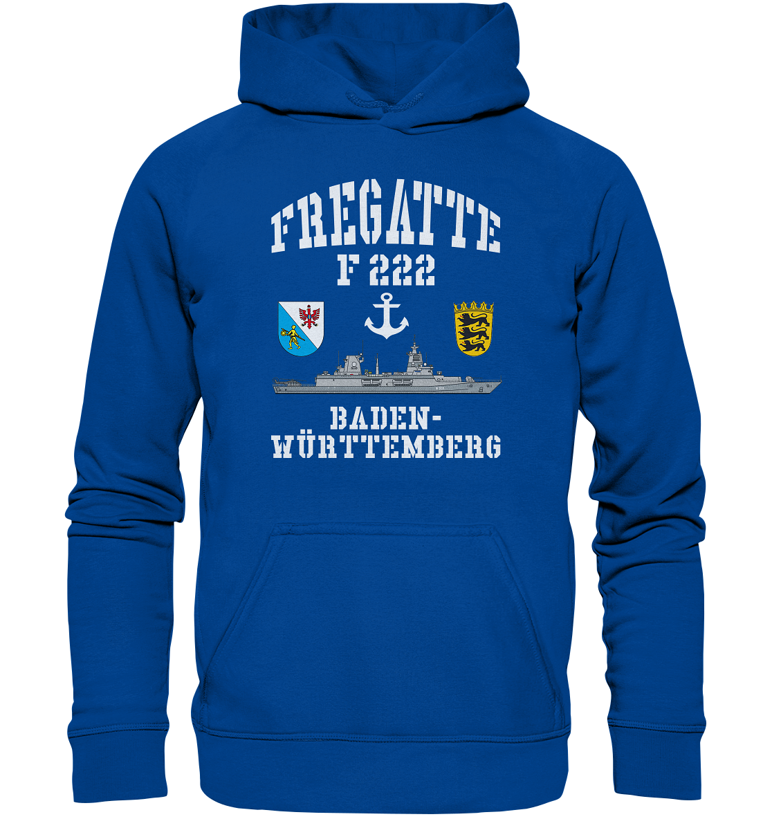Fregatte F222 BADEN-WÜRTTEMBERG Anker - Basic Unisex Hoodie