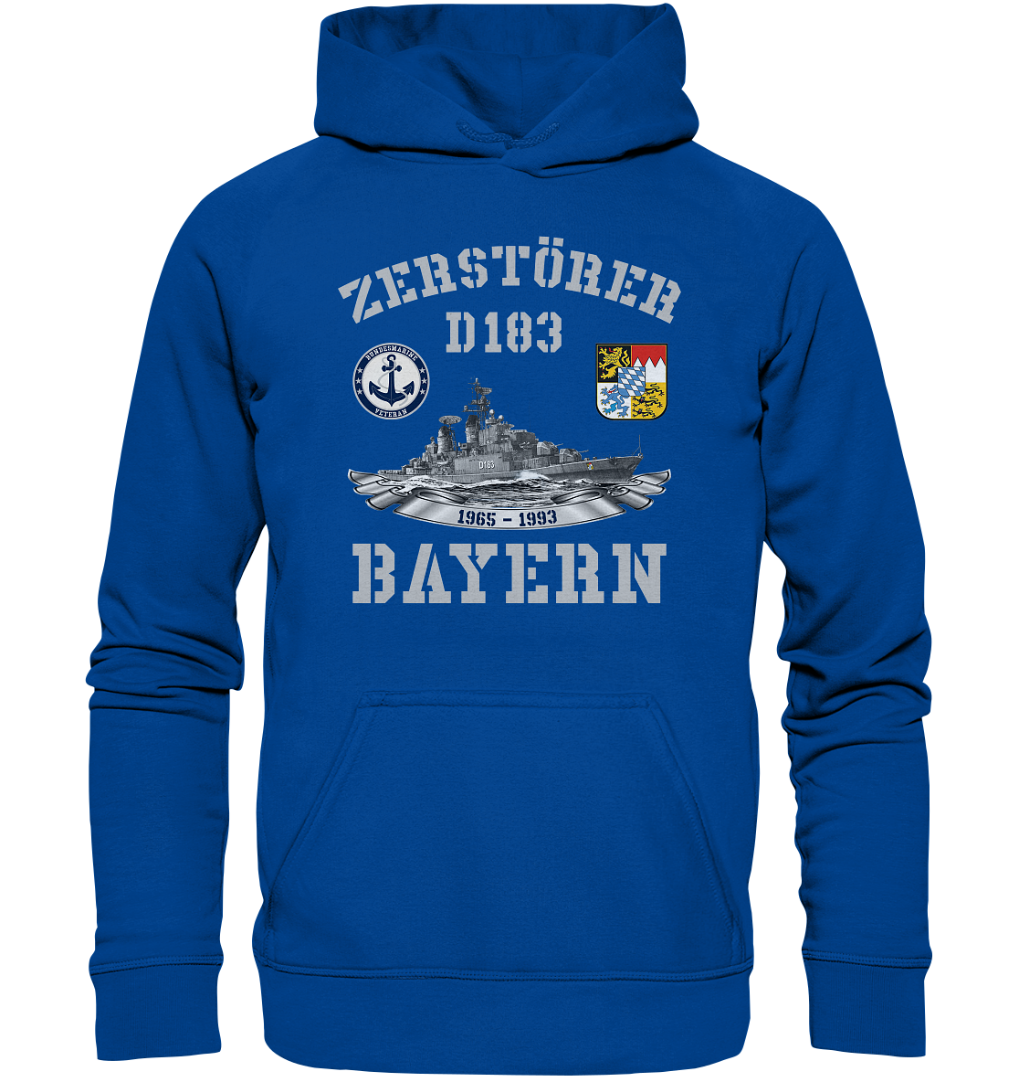 Zerstörer D183 BAYERN Bundesmarine Veteran - Basic Unisex Hoodie
