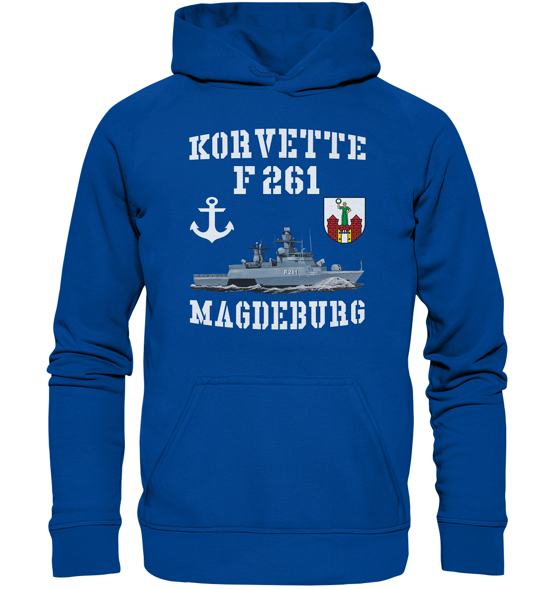 Korvette F261 MAGDEBURG Anker - Basic Unisex Hoodie