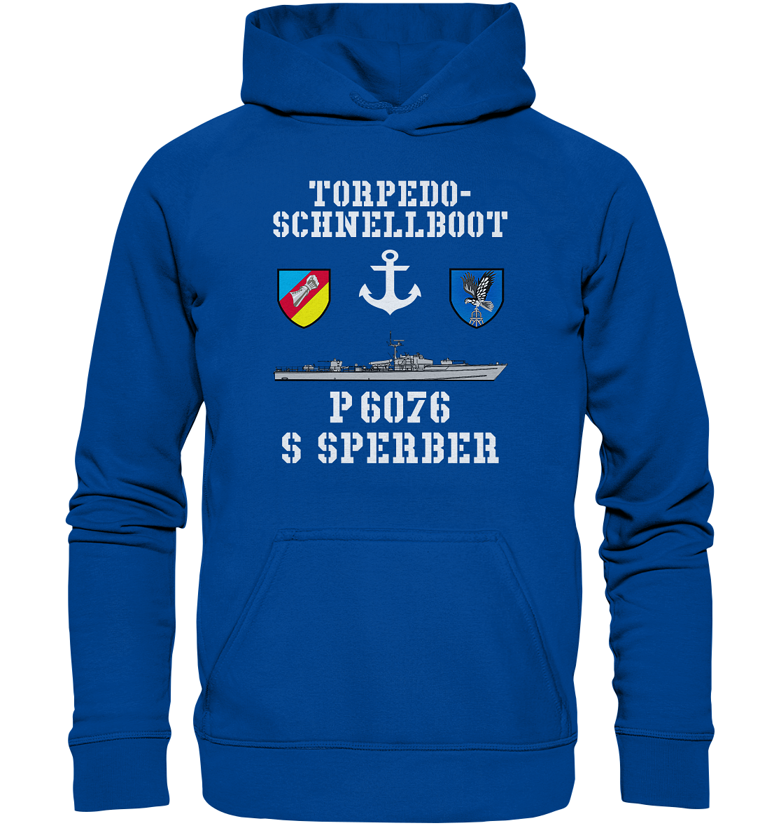 Torpedo-Schnellboot P6076 SPERBER Anker - Basic Unisex Hoodie
