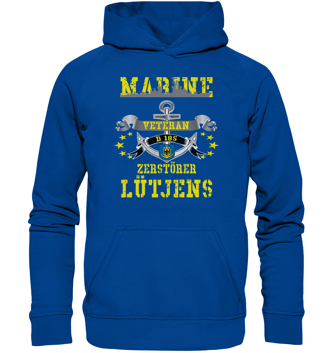 Zerstörer D185 LÜTJENS Marine Veteran - Basic Unisex Hoodie