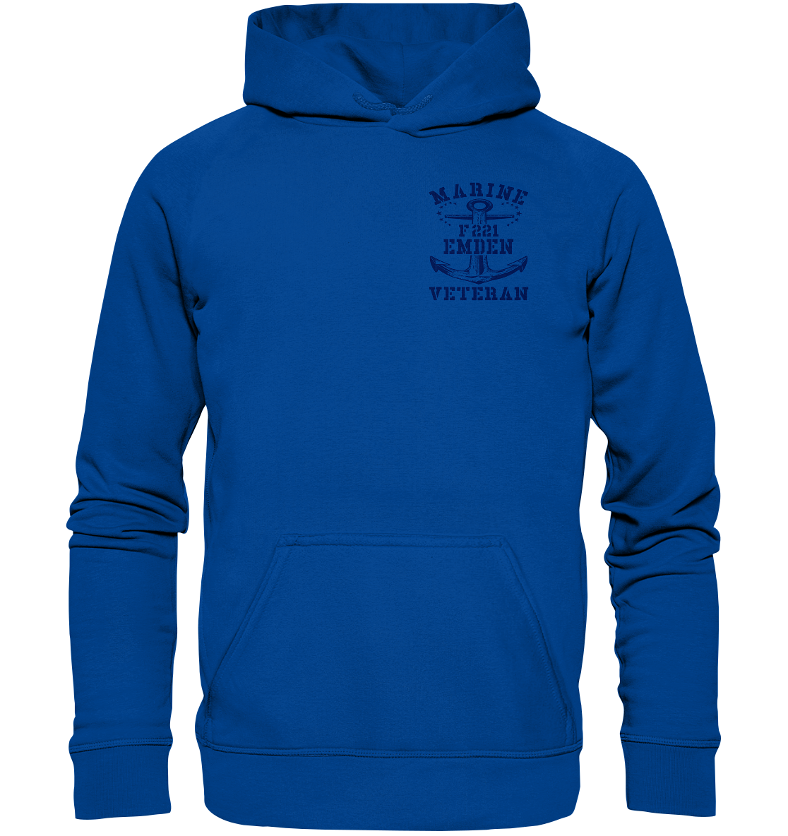 Fregatte F221 EMDEN Marine Veteran Brustlogo - Basic Unisex Hoodie