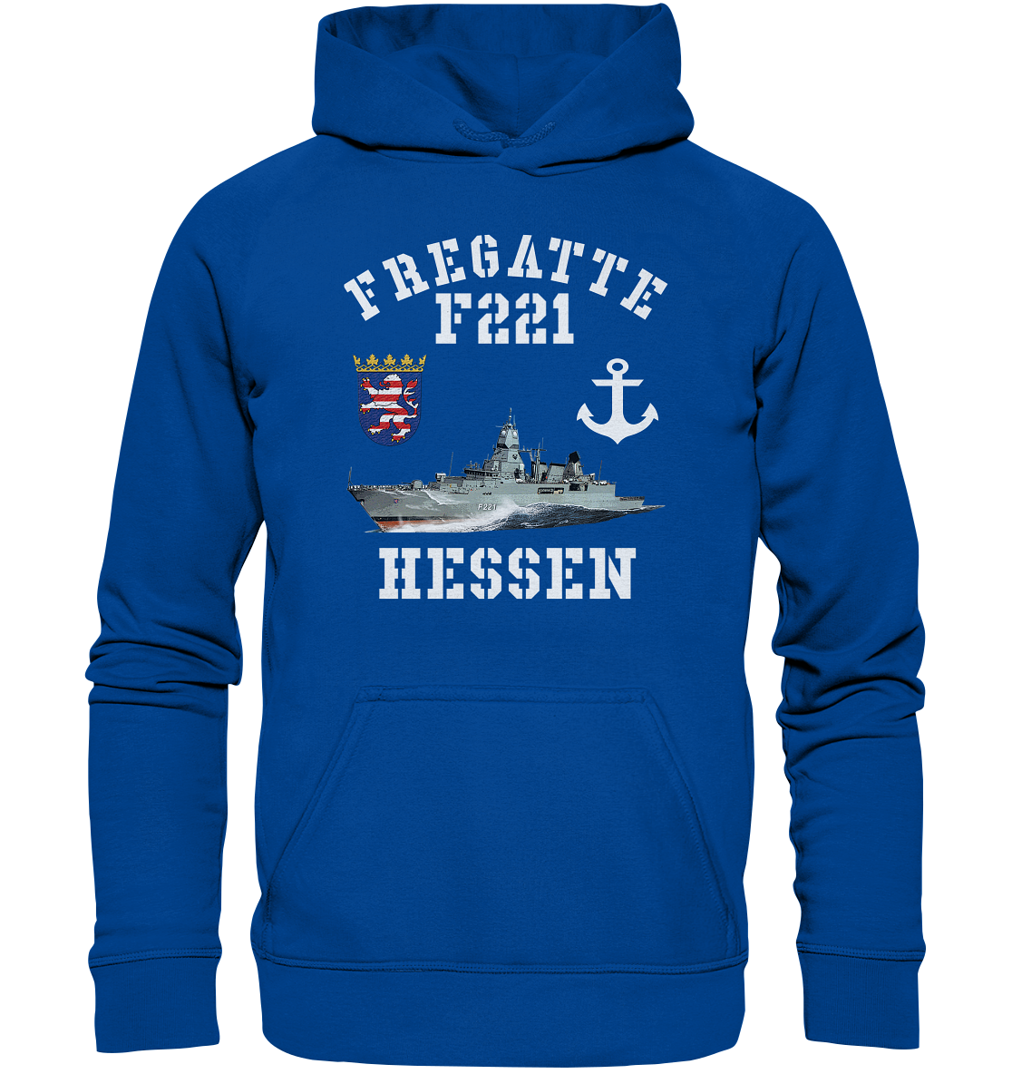 Fregatte F221 HESSEN Anker - Basic Unisex Hoodie