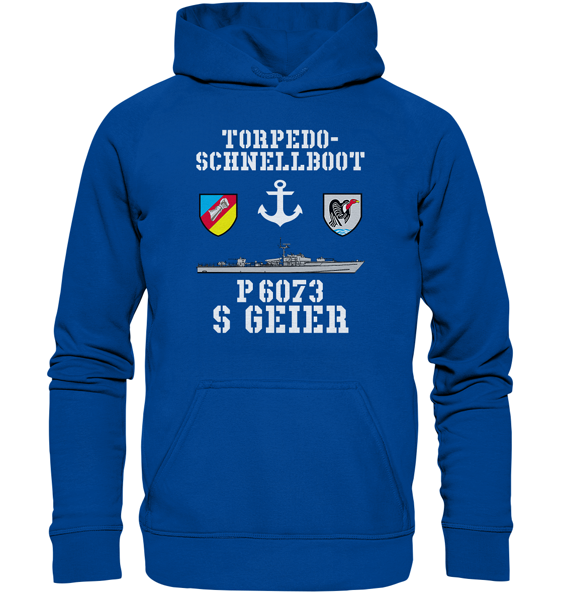 Torpedo-Schnellboot P6073 GEIER Anker - Basic Unisex Hoodie