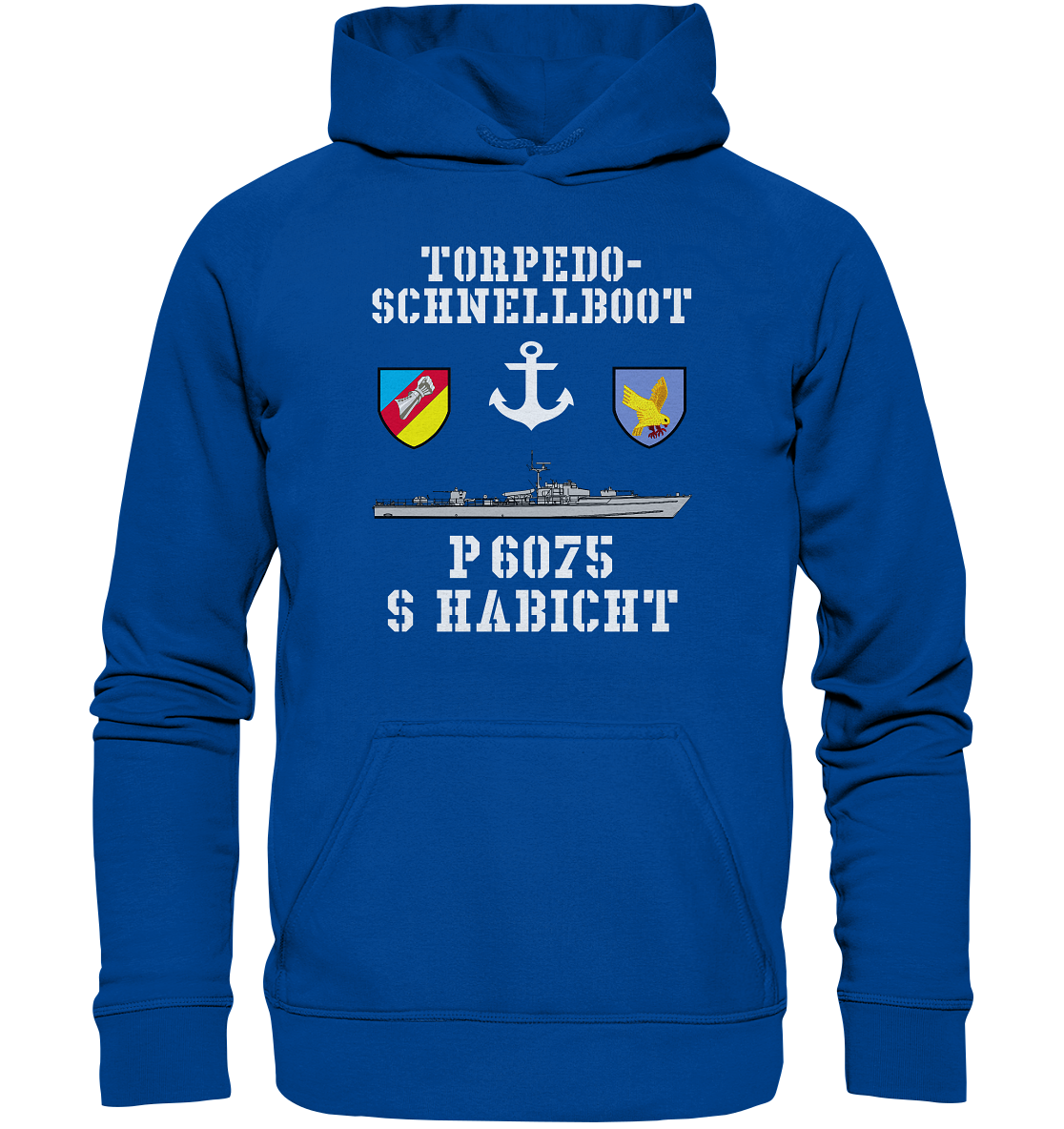 Torpedo-Schnellboot P6075 HABICHT Anker - Basic Unisex Hoodie