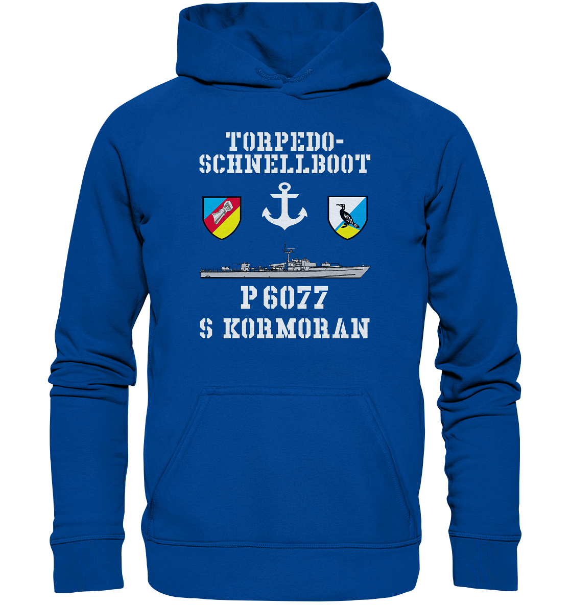Torpedo-Schnellboot P6077 KORMORAN Anker - Basic Unisex Hoodie