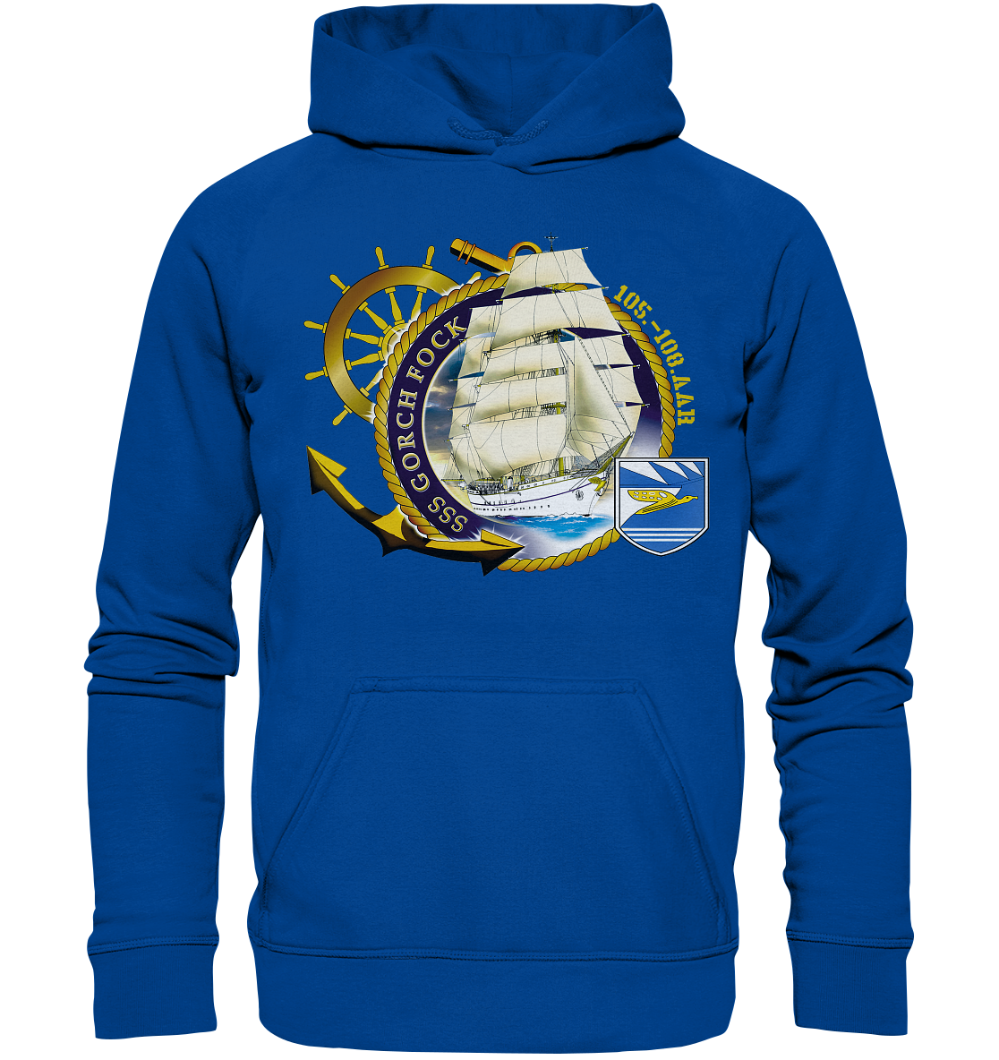 SSS GORCH FOCK 105.-108 AAR beidseitiger Druck - Basic Unisex Hoodie