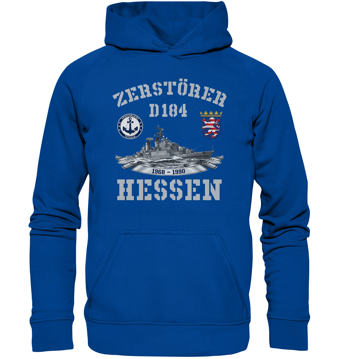 Zerstörer D184 HESSEN Bundesmarine Veteran - Basic Unisex Hoodie