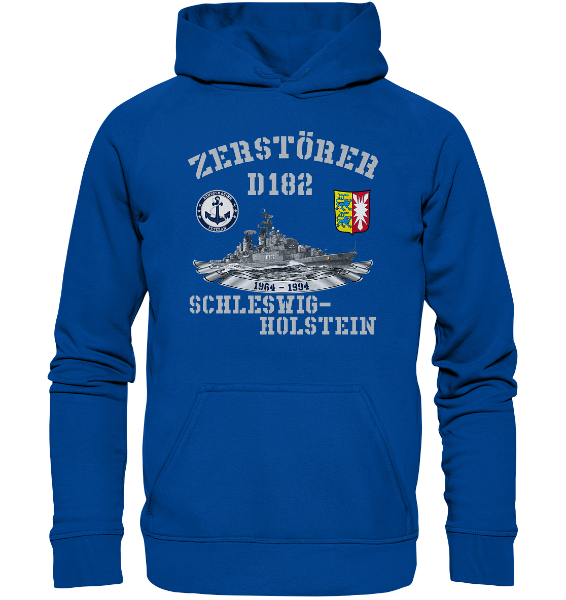 Zerstörer D182 SCHLESWIG-HOLSTEIN Bundesmarine Veteran - Basic Unisex Hoodie