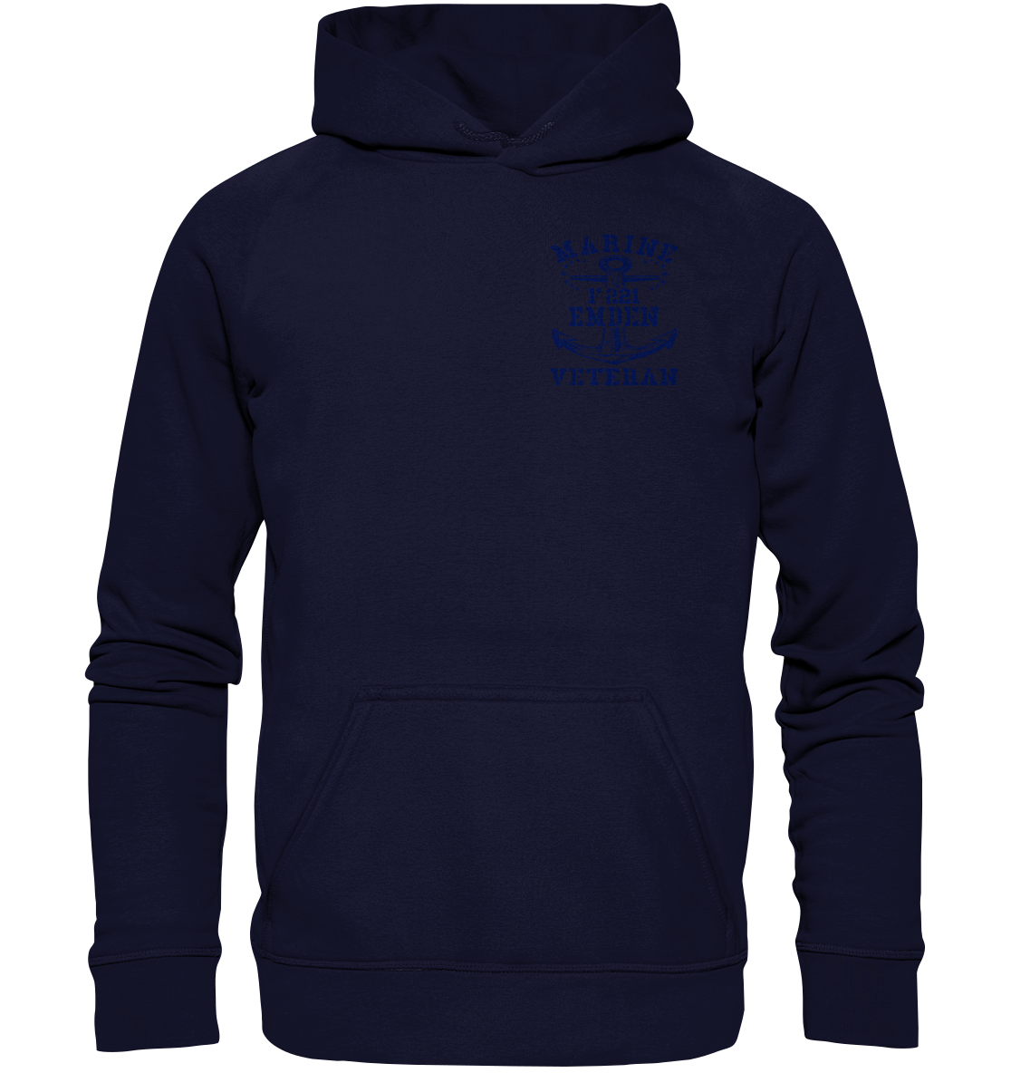 Fregatte F221 EMDEN Marine Veteran Brustlogo - Basic Unisex Hoodie