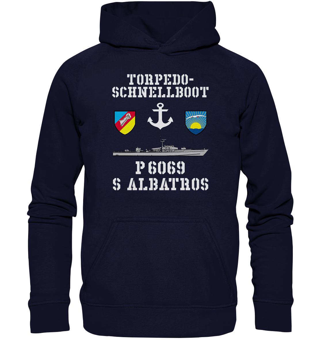 Torpedo-Schnellboot P6069 ALBATROS Anker - Basic Unisex Hoodie