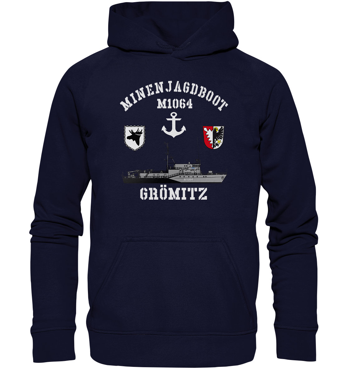 Mij.-Boot M1064 GRÖMITZ Anker 3.MSG - Basic Unisex Hoodie