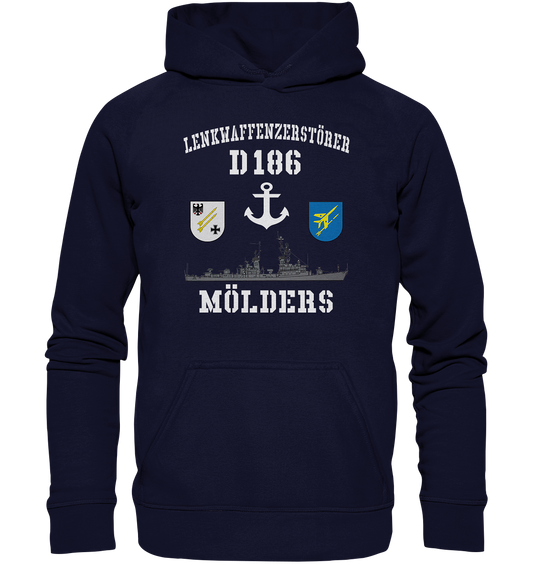 Lenkwaffenzerstörer D186 MÖLDERS Anker - Basic Unisex Hoodie