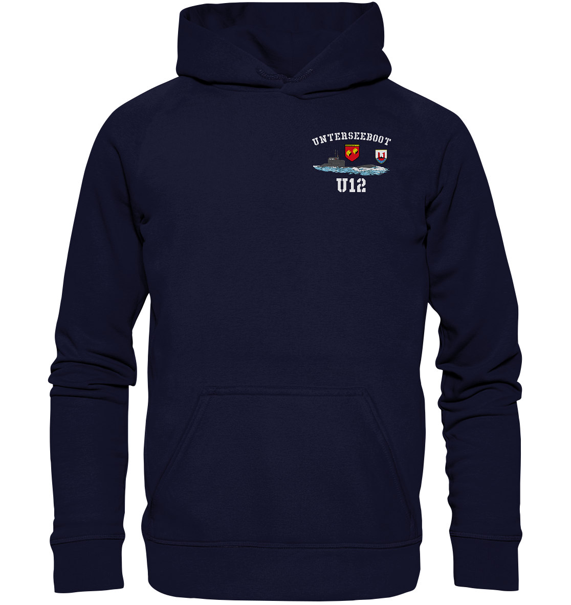 U-Boot 12 Brustlogo - Basic Unisex Hoodie