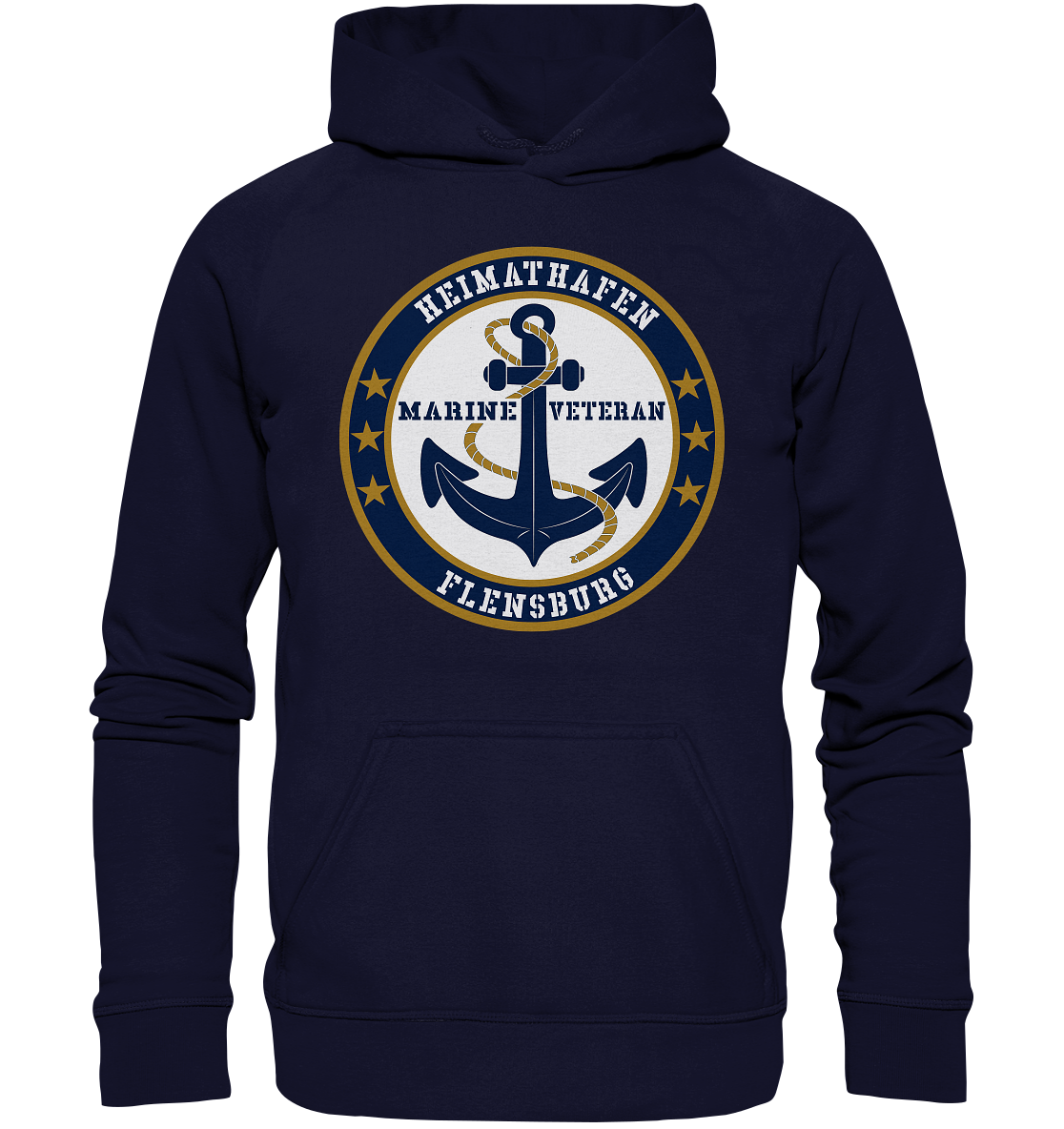 Marine Veteran Heimathafen FLENSBURG - Basic Unisex Hoodie