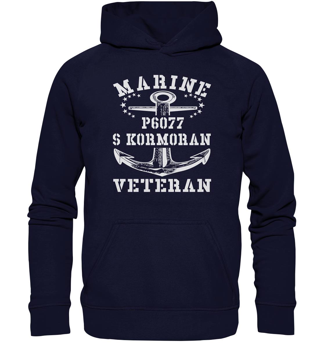 P6077 S KORMORAN Marine Veteran - Basic Unisex Hoodie