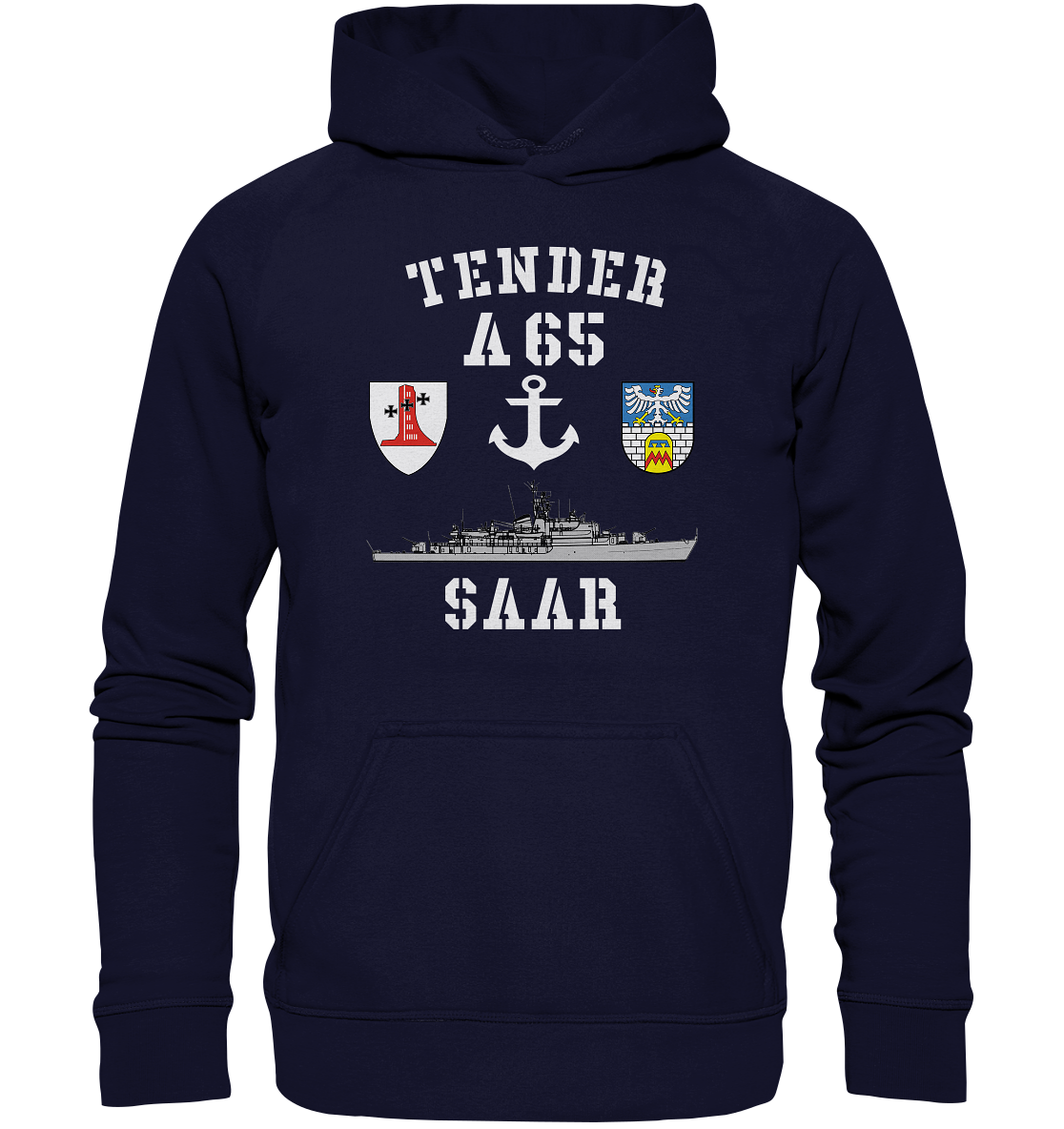 Tender A65 SAAR 1.MSG ANKER - Basic Unisex Hoodie