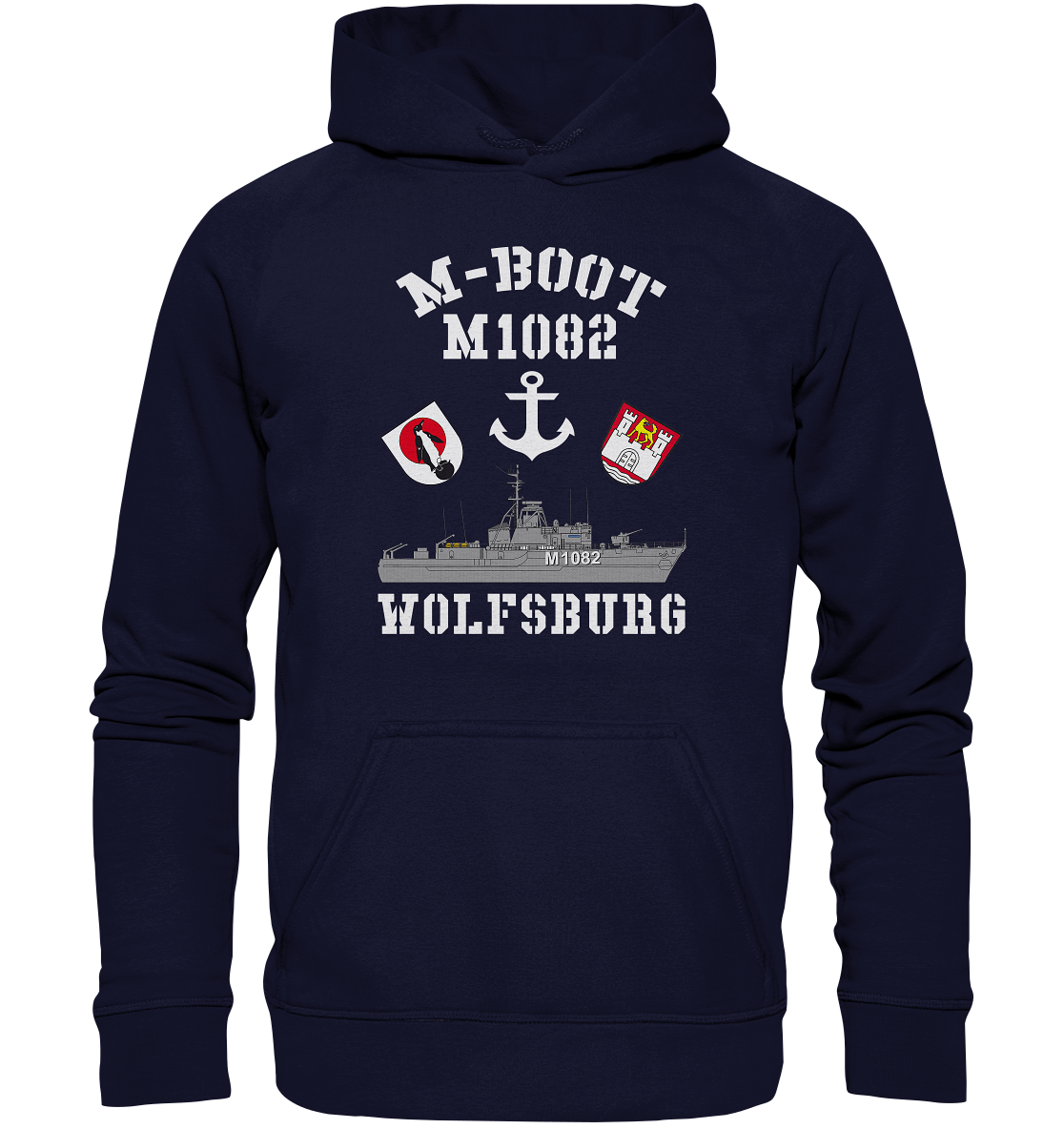 M-Boot M1082 WOLFSBURG Anker (HL) - Basic Unisex Hoodie