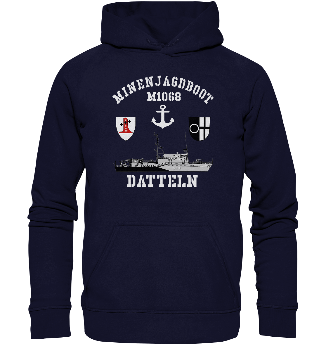 Mij.-Boot M1068 DATTELN Anker 1.MSG - Basic Unisex Hoodie