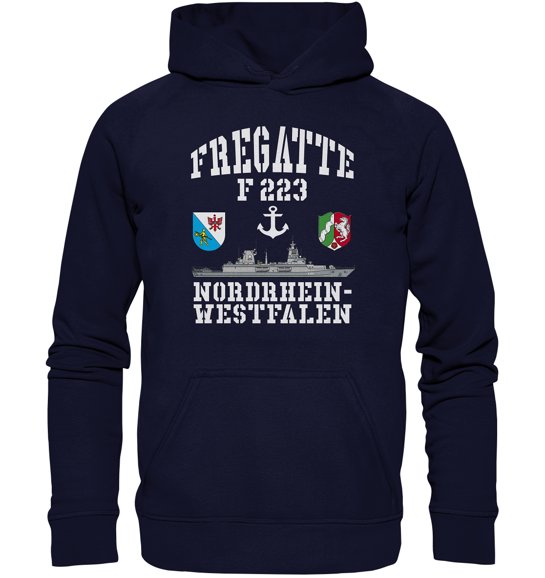 Fregatte F223 NORDRHEIN-WESTFALEN ANKER - Basic Unisex Hoodie