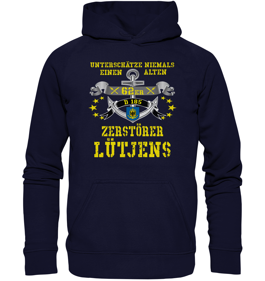 Zerstörer D185 LÜTJENS 62er - Basic Unisex Hoodie
