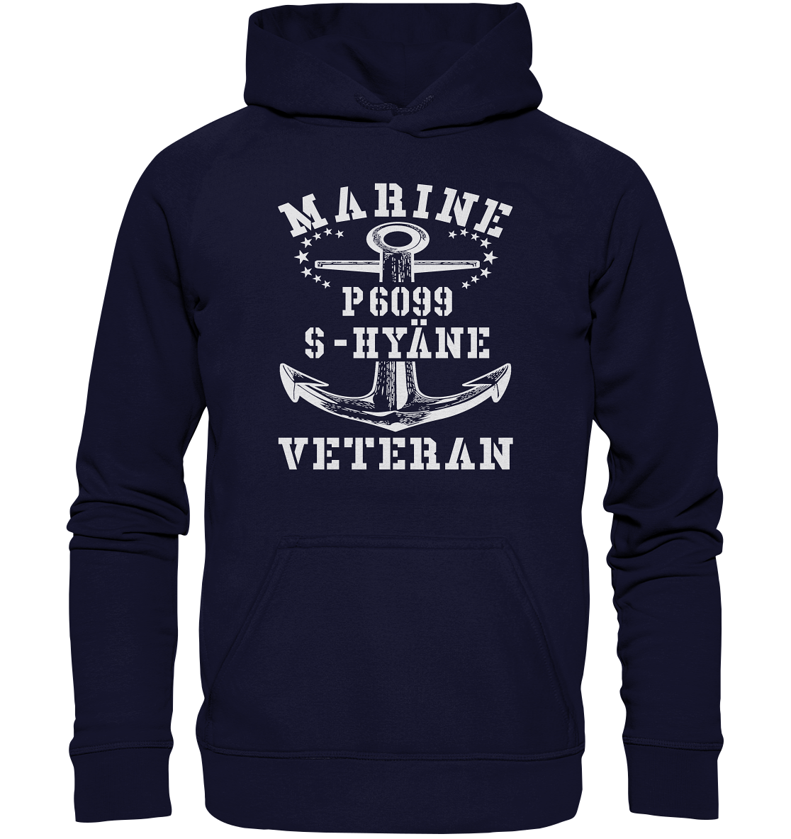 P6099 S-HYÄNE Marine Veteran - Basic Unisex Hoodie