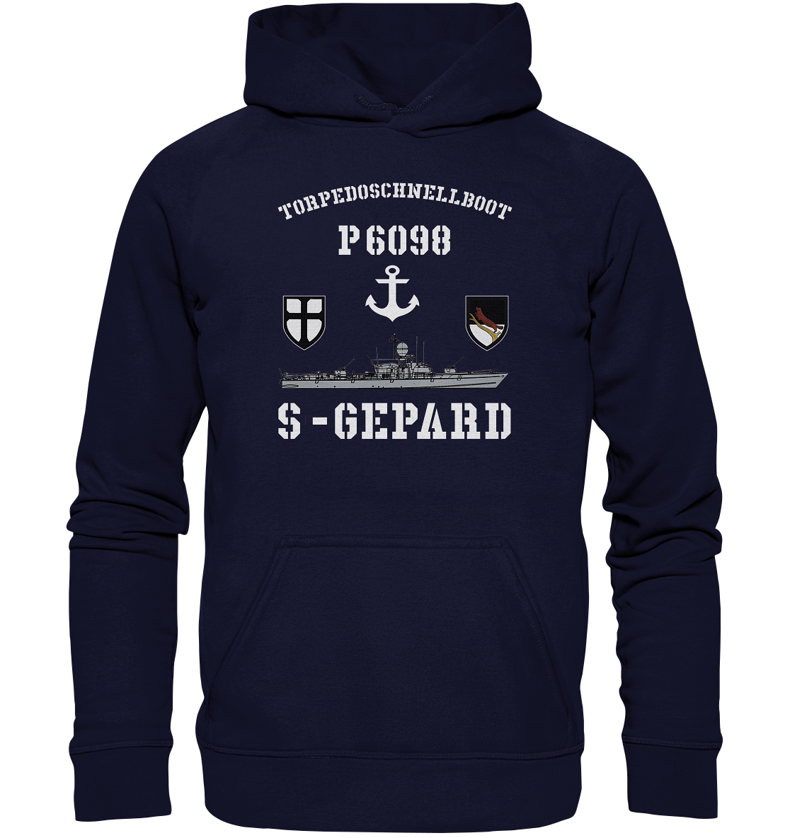 Torpedoschnellboot P6098 S-GEPARD Anker - Basic Unisex Hoodie