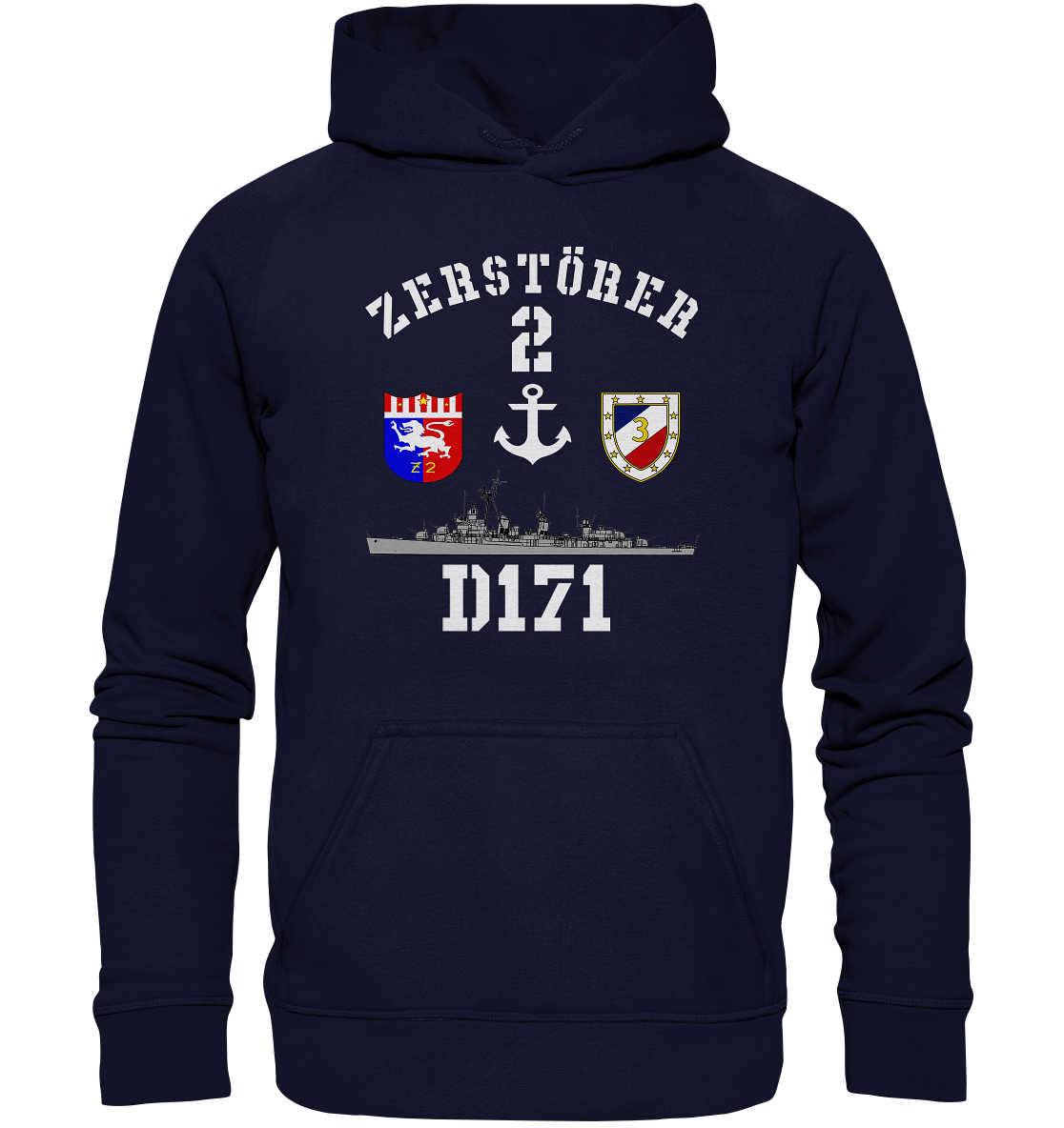 D171 ZERSTÖRER 2 Anker - Basic Unisex Hoodie