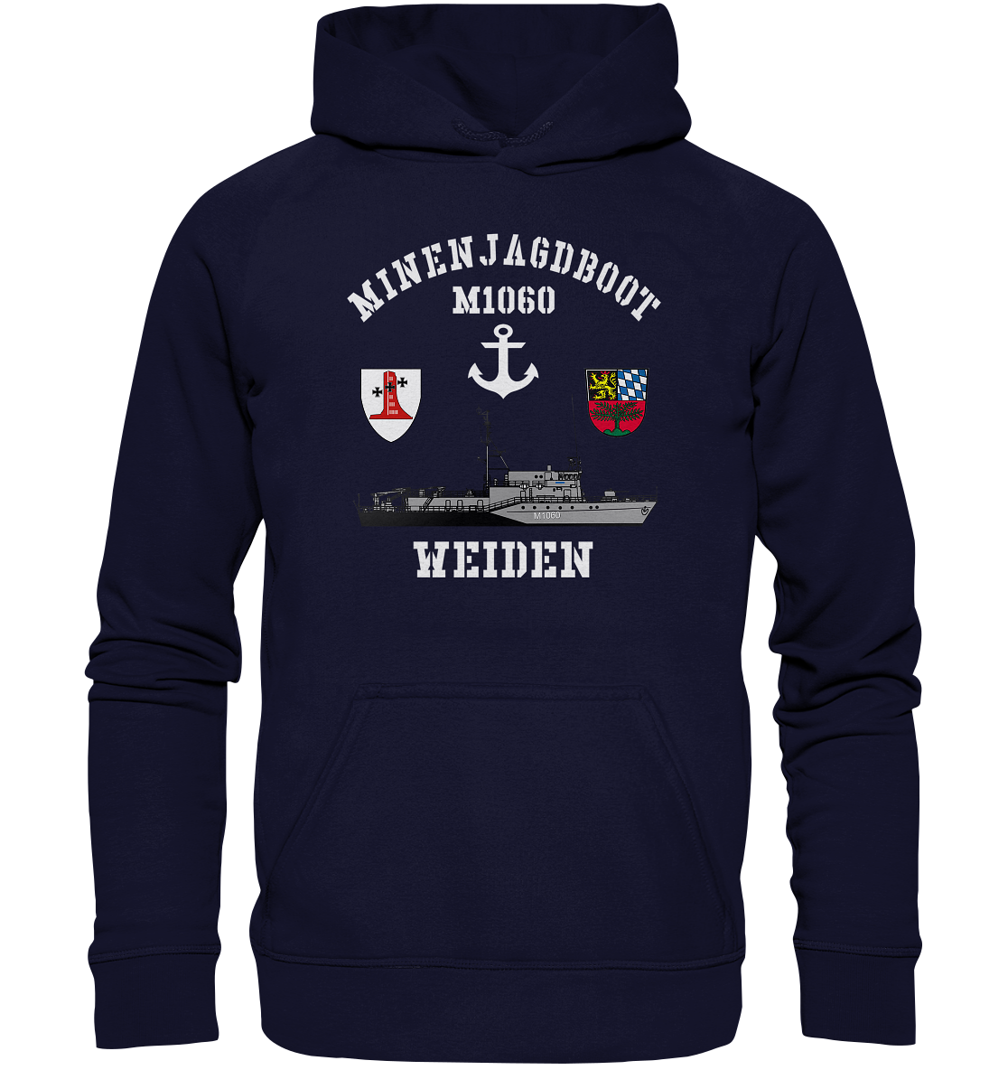 Mij.-Boot M1060 WEIDEN Anker 1.MSG - Basic Unisex Hoodie