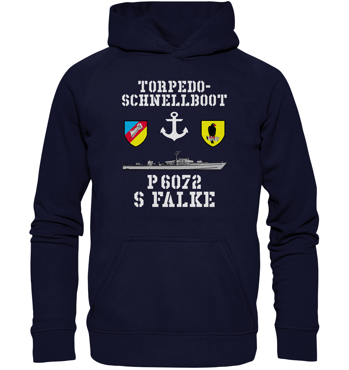 Torpedo-Schnellboot P6072 FALKE Anker - Basic Unisex Hoodie