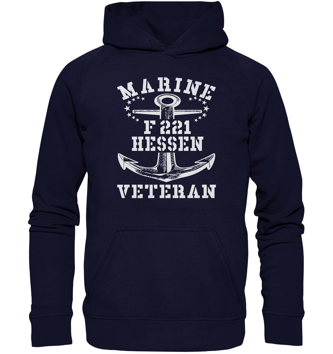 Fregatte F221 HESSEN Marine Veteran - Basic Unisex Hoodie