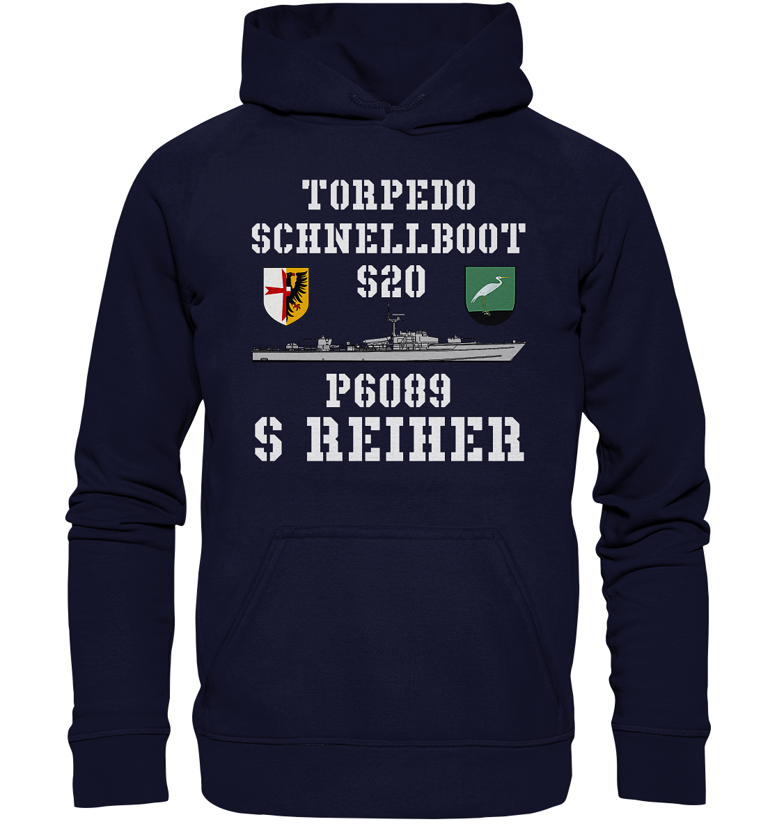 Torpedoschnellboot P6089 REIHER - Basic Unisex Hoodie