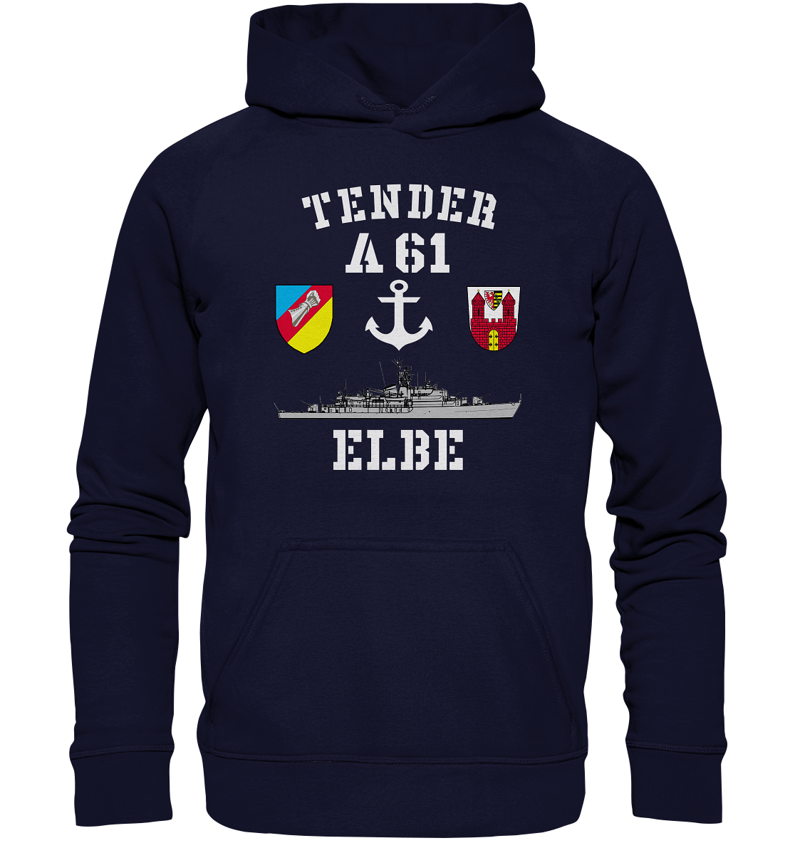 Tender A61 ELBE 2.SG ANKER - Basic Unisex Hoodie